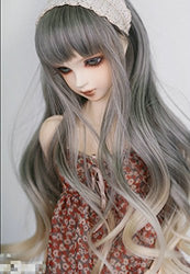 (22-24CM) BJD Doll Hair Wig 8-9" 1/3 SD DZ DOD LUTS / 2 Colors to Choose / Long Wavy Hair FBE123