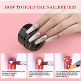 Beetles 15ml Nail Art Rhinestone Glue Gel Clear No Wipe Adhesive Resin Gems Diamonds Jewelry Gel Nail Polish Decoration With 2 Dual-Purpose Brush Pen 1 Wax Pencil