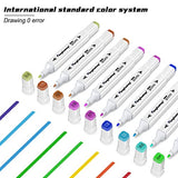 100 Colors Alcohol Drawing Markers, Plus 1 Colorless Blender and 1 Hook Line Pen, Classic Series Dual Tips Permanent Markers for Kids, Students, Beginner, Adult Coloring Sketch Art Markers (white)