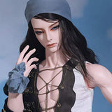 MEESock Muscule Male BJD Dolls 1/3 70cm Handsome SD Doll 27.5 Inch Ball Jointed Doll, with Clothes Shoes Wig Makeup, Boy and Girl Creative Toys