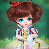 Y&D BJD Dolls 1/8 Princess Doll 6.2 Inch Ball Joints Doll DIY Toy Gift for Children Joints Lifelike Pose with Gorgeous Dress Shoes Wig Beautiful Makeup for Birthday