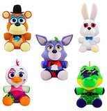 Funko Plush: Five Nights at Freddy's - Security Breach Set of 5 - Vannie, Glamrock Freddy, Glamrock Chica, Montgomery Gator, Roxanne Wolf - FNAF 6" Plush Bundle