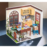 DIY Miniature Doll House with Furniture, Children Dollhouse Accessories Wooden Craft Kits Toy Best Birthdays Gifts for Boys and Girls (Jimmy's Studio) DiningRoom