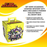 Toynk My Hero Academia LookSee Mystery Gift Box | Includes 5 Official Boku No Hero Collectibles | Includes Wall Art, Enamel Pin, & More | All Might Yellow Edition | Collect All 4