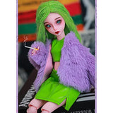 27cm BJD Dolls 1/6 Ball Joint Doll Harajuku Style Strong Color Collision Girl SD Articulated Action Figure Humanoid Decoration DIY Toys Best Gifts for Child Birthday