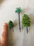 OrgMemory 29pcs Mixed Model Trees, 1.5-6 inch(4 -16 cm), Ho Scale Trees, Diorama Trees, Plastic Trees for Projects, Model Train Scenery with No Bases