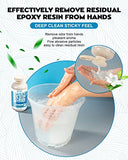 SEVGILI Resin Cleaner, Epoxy Resin Cleaner, 32oz Non-Toxic Hand Scrub Cleanser for epoxy Resin AB Resin, UV Resin, Grease, Dirt 4 Bottles Pack (32oz)