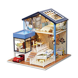 FFYUGO DIY Doll House, Miniature Toy House Kit 3D Puzzle Building Model, Kill Time Creative Handmade Gift Ornaments, Educational Toys