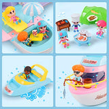 iPlay, iLearn Doll Playset, Girls Doll House, Pretend Play Toys Set, Cruise Ship Dollhouse W/ Boat, Camper, Grill Tool, Figures & Furniture Accessories, for 3 4 5 6 Year Olds Kids Girls Toddlers