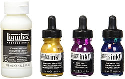 Liquitex Professional Acrylic Ink, Pouring Technique Set with Deep Colors