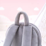 Lazada Kids Backpack Toddler Backpacks Stuffed Animal Cat Toys Small Backpack Gray 9.5"