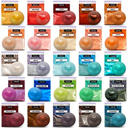 Mica Powder Epoxy Resin Dye – 25 Mica Powder Pigments for Resin Set – Soap Dye Powder – Makeup Dye