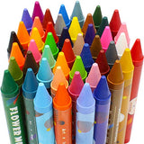 Large Crayons for Kids Ages 2-4, 48 Colors Nontoxic Crayons for Toddlers, Easy to Hold Washable Toddler Crayons, Safe for Babies, Kids and Children Flower Monaco