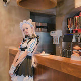Nekopara Anime Cosplay Women Full Set, Cat Girl Maid Servant Dress Lolita Dress Vanilla Chocola Cosplay Costume Dress