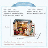 Flever Dollhouse Miniature DIY House Kit Creative Room with Furniture for Romantic Artwork Gift(Holiday Time Plus Dust Proof)
