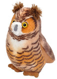 Wild Republic Audubon Birds Great Horned Owl with Authentic Bird Sound, Stuffed Animal, Bird Toys