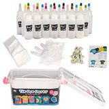 Tie Dye Kit for Kids and Adults, 24 Colors for DIY Fabric Dye Projects. 172 Pack Party Tie Dye Supplies Set with Aprons, Gloves, Rubber Bands and Table Covers(Pink)