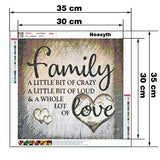 DIY 5D Diamond Painting Kit, Round Full Drill Acrylic Embroidery Cross Stitch Arts Craft Canvas Supply for Home Wall Decor Adults and Kids (14X14in)