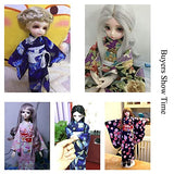 TPMOCS BJD Dolls Clothes 1/3 1/4 1/6 Kimono Set for 30cm 45cm 60cm BJD Dolls (Color : B, Size : 1/4)