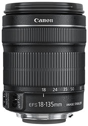 Canon EF-S 18-135mm f/3.5-5.6 is STM Lens in White Box, with 1-Year Canon USA Warranty