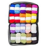 Mind My Thread 20 Super Soft Acrylic Yarn Skeins Set | Assorted Colors Crochet & Knitting Craft