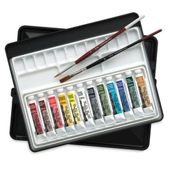 Grumbacher Academy Watercolor Artists' Sketchbox Set set of 12