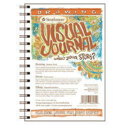 Strathmore 400 Series Visual Drawing Journal, 5.5"x8" Medium Surface, Wire Bound, 42 Sheets