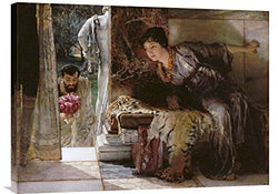 Global Gallery Budget GCS-265848-30-142 Sir Lawrence Alma-Tadema Welcome (Well-Known Footsteps) Gallery Wrap Giclee on Canvas Print Wall Art