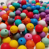 Blue Rabbit Co 200PC 12MM Silicone Beads for Making Necklaces, Teethers, Bracelets and Jewelry,