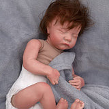 Dollbie Reborn Baby Doll 18 inch Soft Vinyl Realistic Newborn Baby Doll Hand Made Rooted Hair