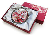 Compact Makeup Mirror Cosmetic Korean Mother of Pearl Lacquered Apricot Tree #33