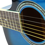 Bailando 40 Inch Cutaway Acoustic Guitar,Blueburst