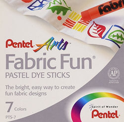 Fabric Fun Pastel Dye Sticks 7/Pkg-Assorted Colors