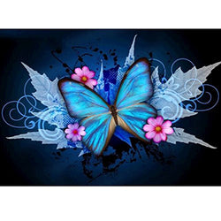 AIRDEA 5D Diamond Painting Kit Full Drill Maple Leave Butterfly DIY Rhinestone Embroidery Cross Stitch Arts Craft for Home Wall Decor 11.8 x 15.8 inch