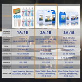 OYOOWOOA Deep Pour Epoxy Resin 4 Gallons Kit 2:1 Liquid Resina Epoxica Transparente Crystal Clear Casting Resin for Garage Floor River Tables Live Edge and Wood Filler