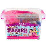 DilaBee DIY Slime Making Kit for Girls - {48 Piece} Super Jumbo Starter Set – Safety Tested & Certified! Non-Toxic Slime Accessories & Supplies – Instructions Included