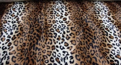 Upholstery Faux fur Leopard Brown and White fabric 58" wide fabric