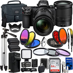Nikon Z6II Mirrorless Camera Body with NIKKOR Z 24-70mm f/4 S Lens Essential Accessory Bundle - Includes: SanDisk Ultra 64GB SDXC, 50” Tripod, Seller Supplied Replacement Battery, Carry Case & More