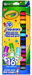 Crayola Pip-Squeaks Washable Markers, 16 count, Great for Home or School, Perfect Art Tools