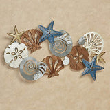 Touch of Class Coastal Medley Seashell - Dimensional Openwork Wall Art - Hand-painted, Measures 20 by 35 Inches - Displays Vertically or Horizontally - Wooden and Metal