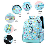 Choco Mocha Llama Backpack for Girls Backpack Elementary School Backpack Kids Backpacks for Girls 17 inch Backpack Girls 3rd Grade Alpaca Bookbag School Bags for Girl 6-8 with Chest Strap Gift Blue