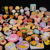 MUYIZI 99 Pcs Miniature Food with Storage Box Mini Food Miniature Doll House Accessories Small Resin Doll Food Dollhouse Food Set for Pretend Play Kitchen