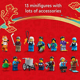 LEGO Lunar New Year Ice Festival 80109 Building Kit; Gift Toy for Kids Aged 8 and Up; Building Set Featuring a Detailed Winter Scene, Chun Ice Sculpture, 13 Minifigures and More (1,519 Pieces)