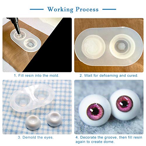 8 Sizes/set Bjd Doll Eye Mold Resin Beads Moulds Silicone Mold