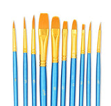 StarVast Painting Brushes, 10pcs Professional Acrylic Paint Brushes Set for Watercolor / Oil /
