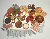 Ukrainian cuisine, Russian cuisine, the food. Reallistic Dollhouse miniature 1:12