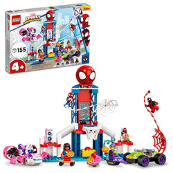 LEGO Marvel Spidey and His Amazing Friends Spider-Man Webquarters Hangout 10784 Building Kit for Ages 4+ (155 Pieces)