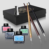 Calligraphy Set For Beginners, 3 Calligraphy Pens, 4 Ink Bottle 15ml, 20 Calligraphy Nibs, 1 Calligraphy Pen Holder, Dip Pen Set, Perfect Gift For Men, Women And Kids, Calligraphy Kit For Beginners