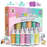Pastel Tie Dye Kit (Tye Die Kits) Create Colorful Custom Designs with 6 Bottles of Fabric Dye and 12 Refills. This Girl Stuff is an Ideal Gift For 10 Year Old Girls or Toy for 10 Year Old Girls