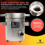 USA Cast Master 5 KG DELUXE KIT Propane Furnace with Crucible and Tongs Kiln Smelting Gold Silver Copper Scrap Metal Recycle 5KG KILOGRAM